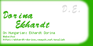 dorina ekhardt business card